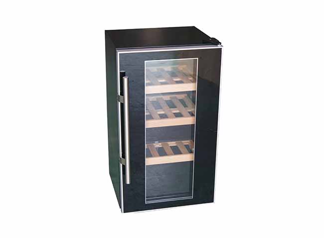 Wine Display Refrigerator with Wooden Shelves