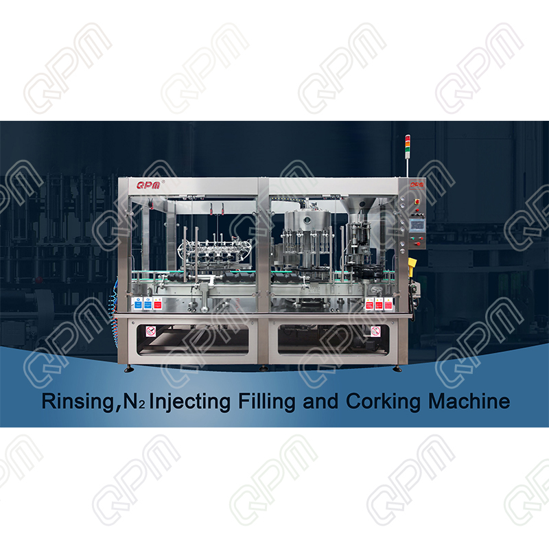 Wine rinsing filling corking&capping machine - Image 2