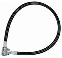 Steel Cable Bicycle Lock with Pin Tumbler Mechanism