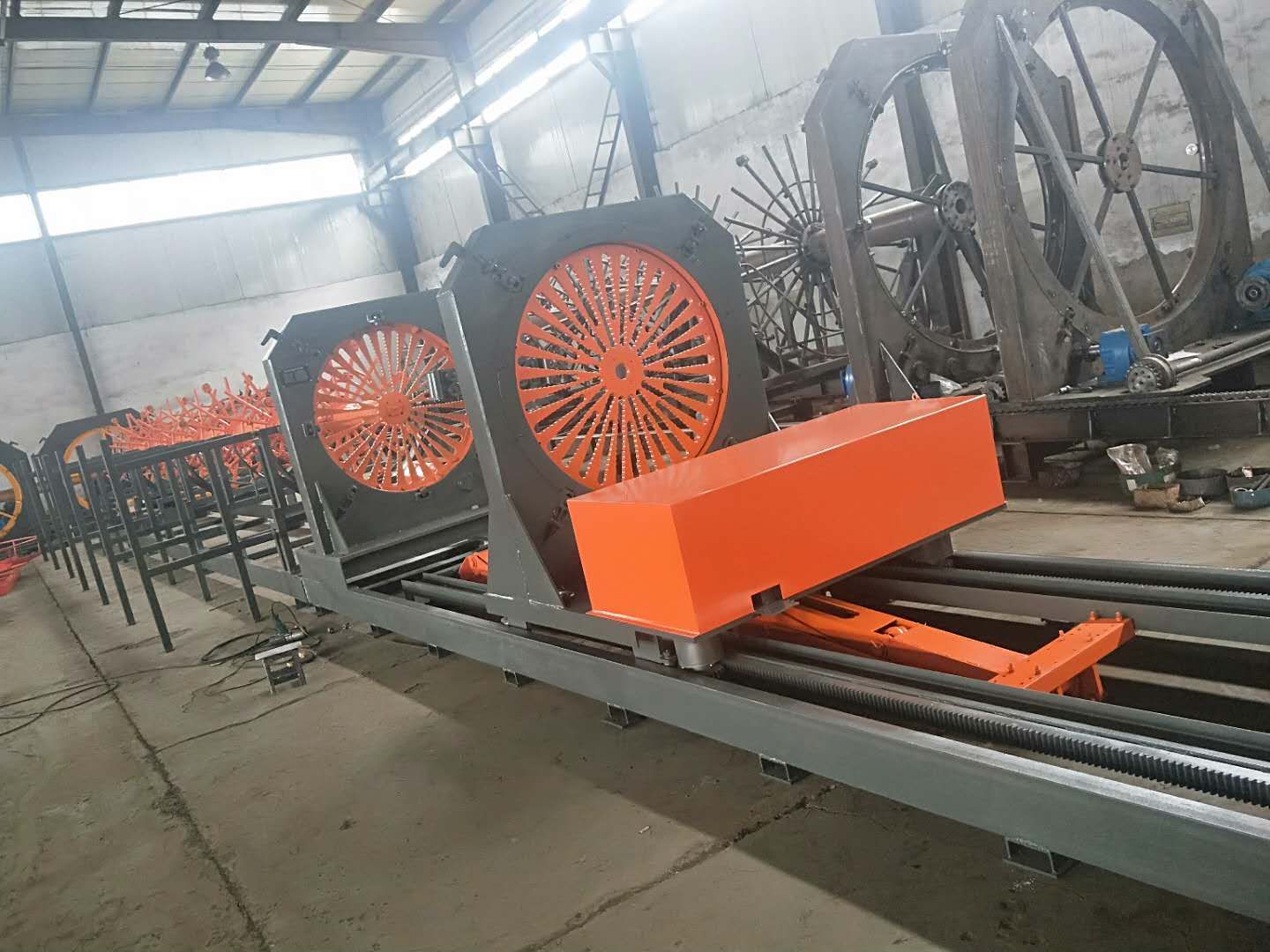 Automatic CNC steel wire cage welding machine view