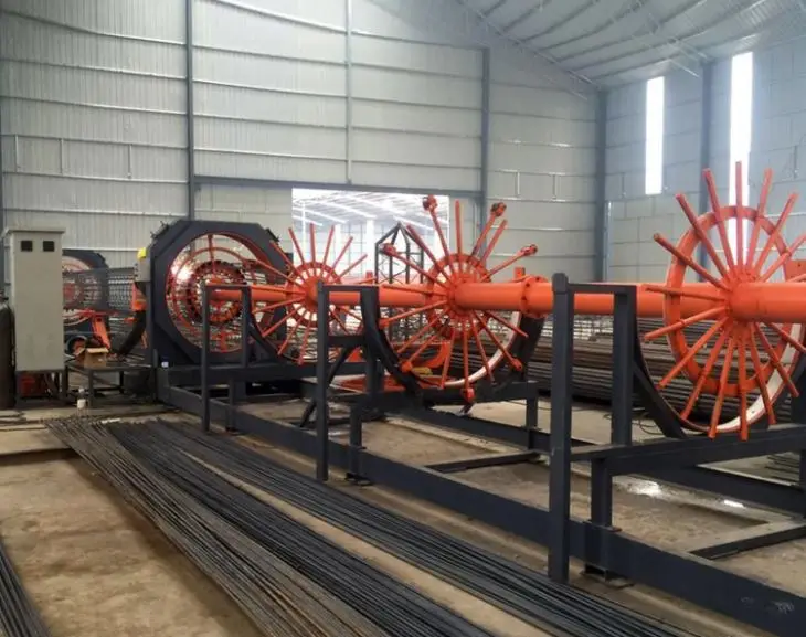 Steel cage production assembly