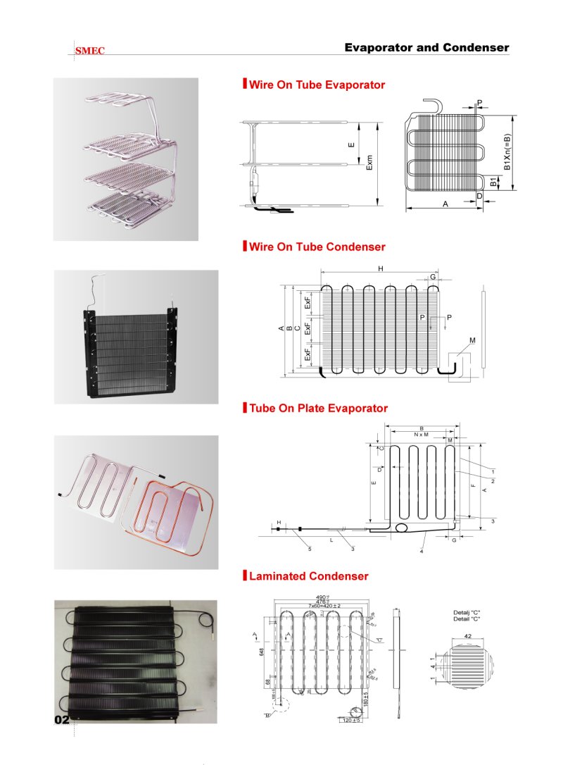 Wire On Tube Evaporator