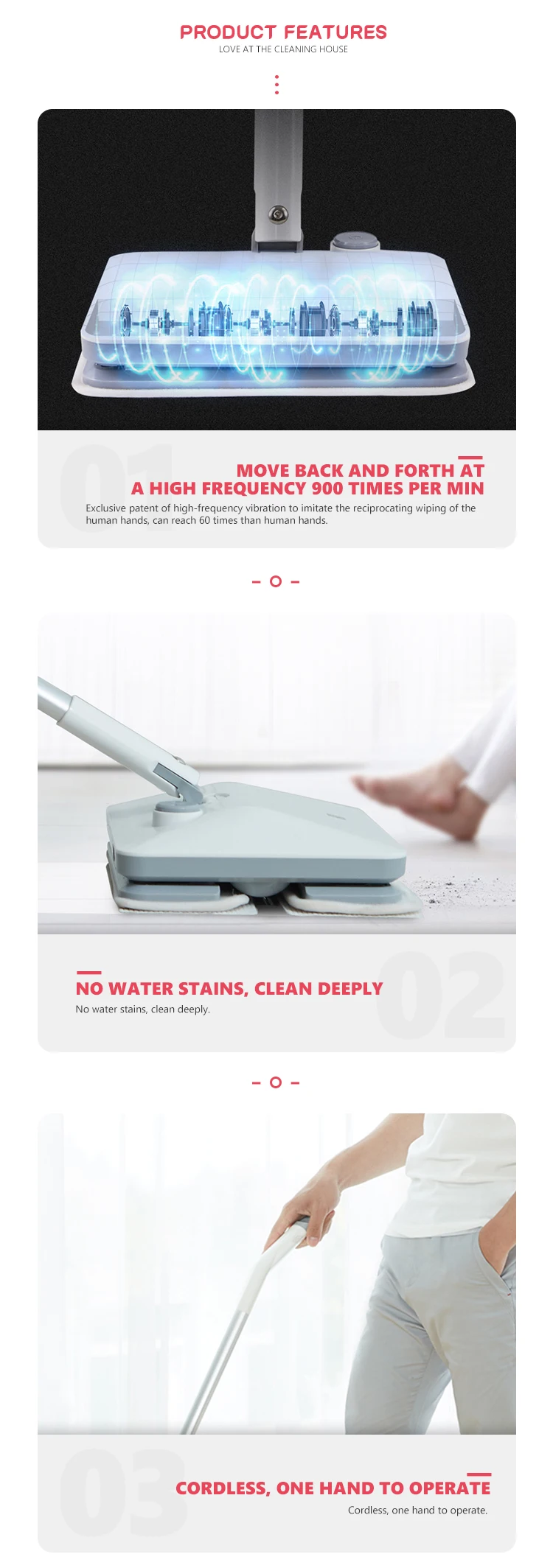 High-frequency vibration cleaning demonstration
