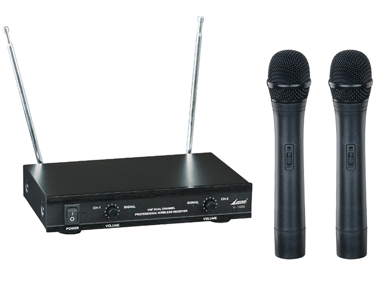 Dual Channel VHF Wireless Microphone System