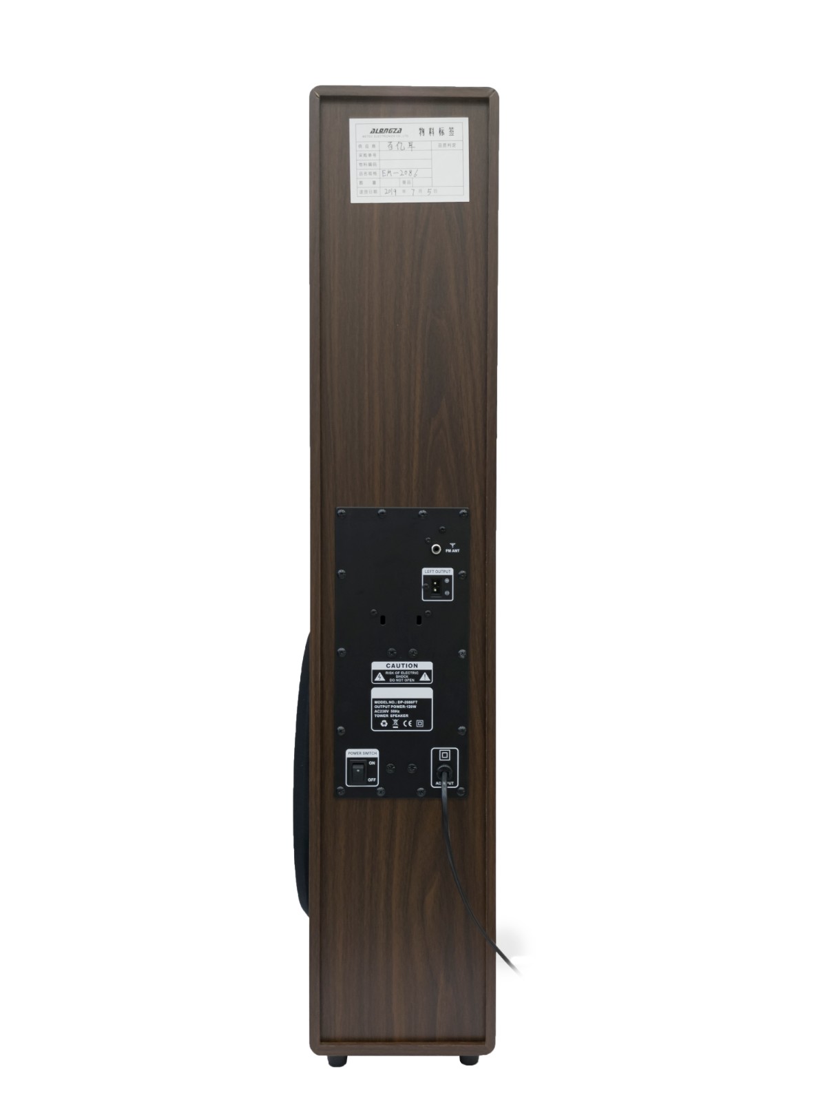 Bluetooth Tower Speaker with Wireless Microphone and LED Display