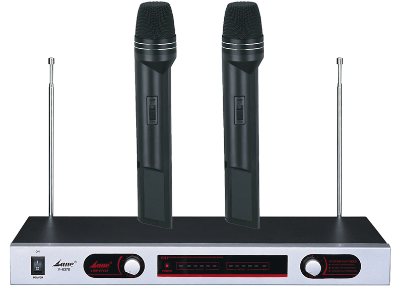 Dual Channel VHF Wireless Microphone System