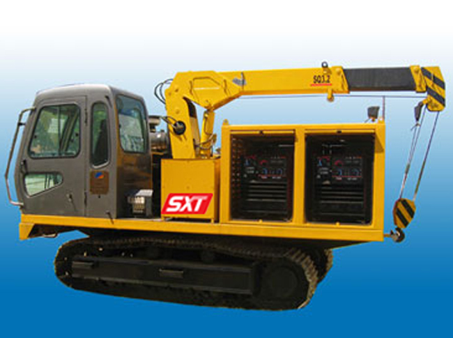 Crawler Mounted Mobile Power Station with Crane