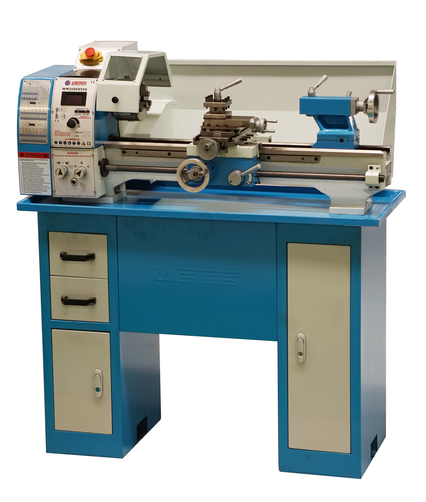Metal Lathe with Hardened Bed