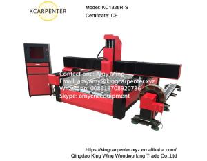 Side profile of the industrial CNC machine
