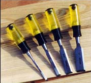Woodworking Chisel Set with Steel Blades