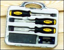 Wood Chisel Set with Sharpening Stone
