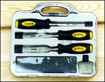 Wood Chisel Set with Sharpening Stone