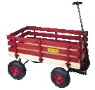 Wooden Garden Wagon Cart