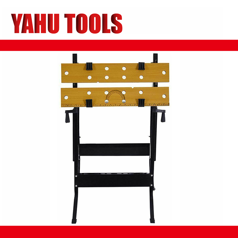 Adjustable and Foldable Woodworking Workbench