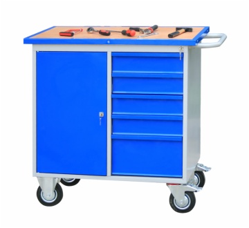 Mobile 5-Drawer Tool Trolley