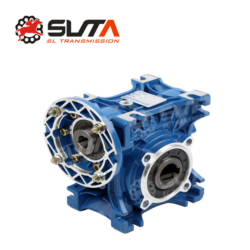 Worm gear speed reducer rv030 with 30rpm 60rpm 80rpm Aluminum Worm reducer - Image 2