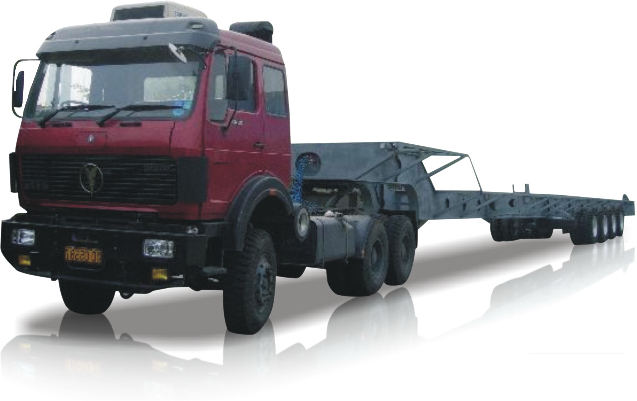 Heavy-Duty Semi-Trailer for Oversized Loads