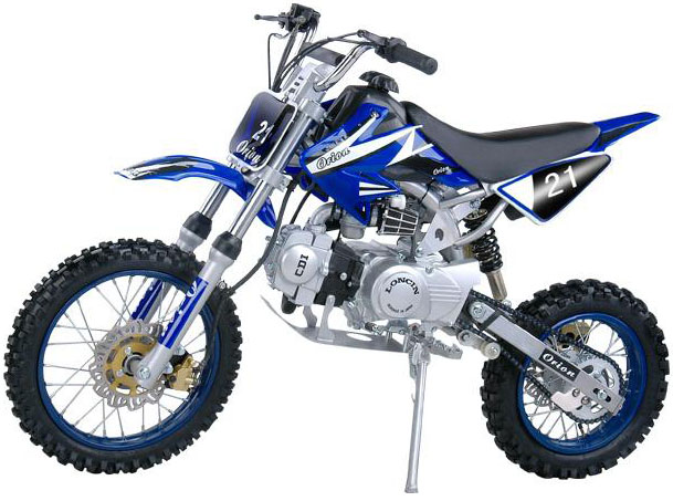 Blue and Silver 125cc Dirt Bike for Off-Road