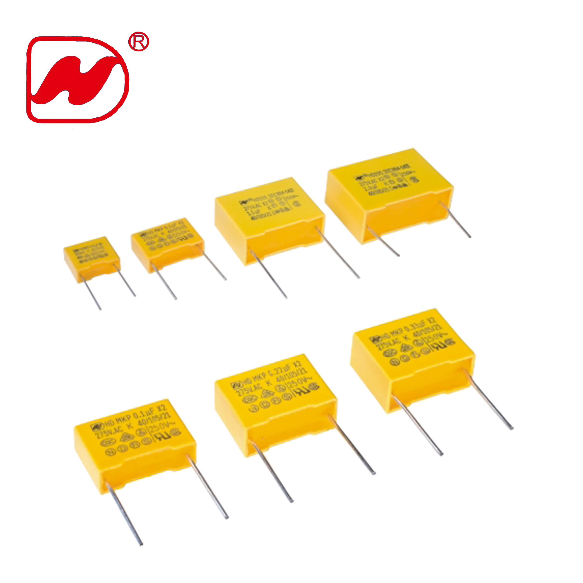 X2 class metallized polypropylene film capacitors
