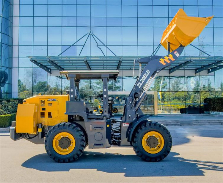 Side profile of 2-ton underground mining loader
