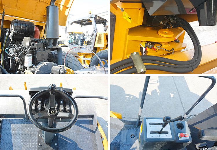 Side profile of the road roller highlighting operator cabin and engine layout