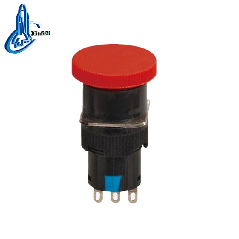 16mm Mushroom Reset Emergency Push Button Switch
