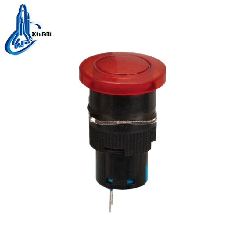 16mm Mushroom Head Emergency Reset Push Button Switch
