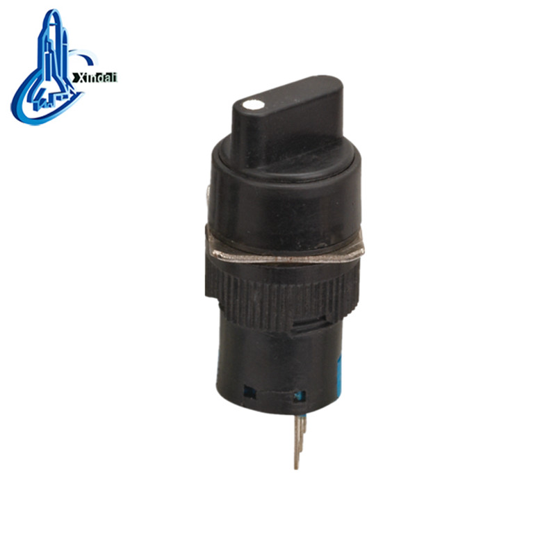 16mm Black Plastic Push Button Switch