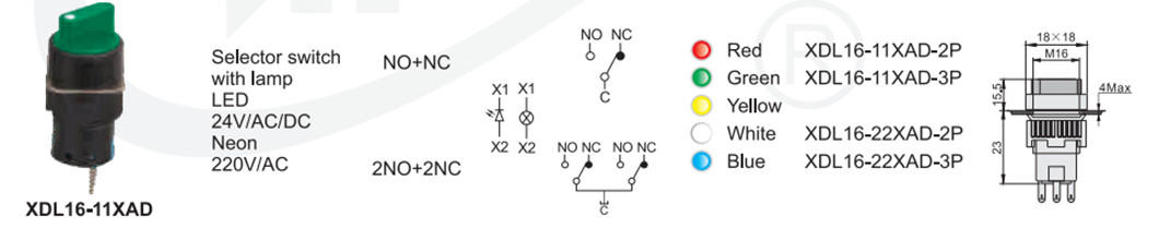 Technical diagram showing contact configurations