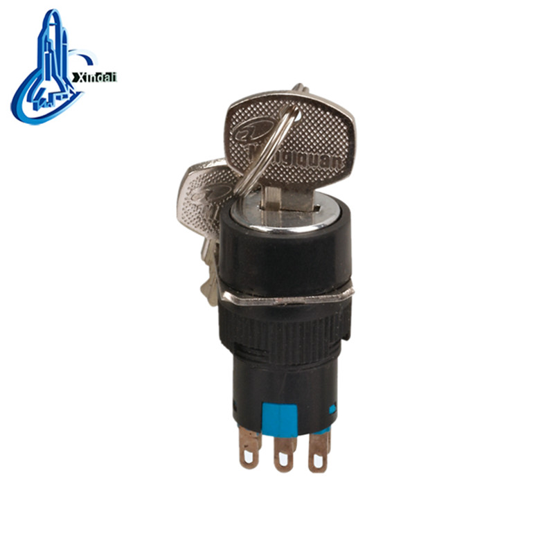 2-Position Key Selector Switch with 12mm Diameter
