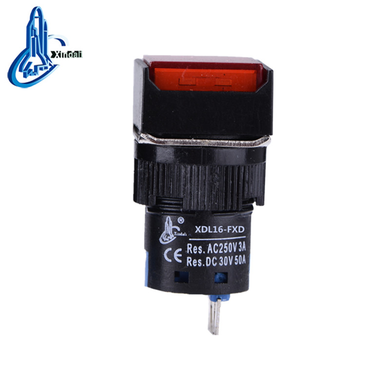 Square LED Push Button Switch