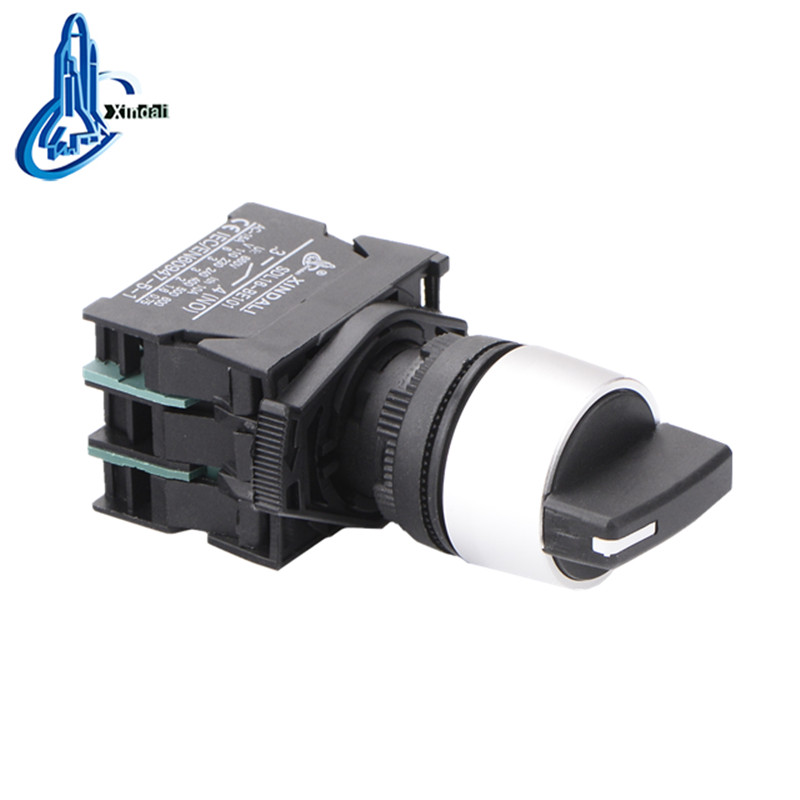 IP65 Waterproof 3-Position Metal Pushbutton Switch