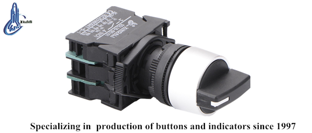 Industrial 3-position selector switch