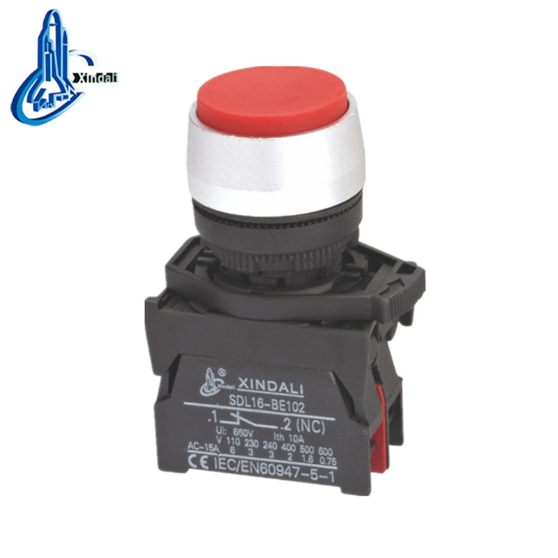 Convex Metal Push Button Switch with Waterproof Cover
