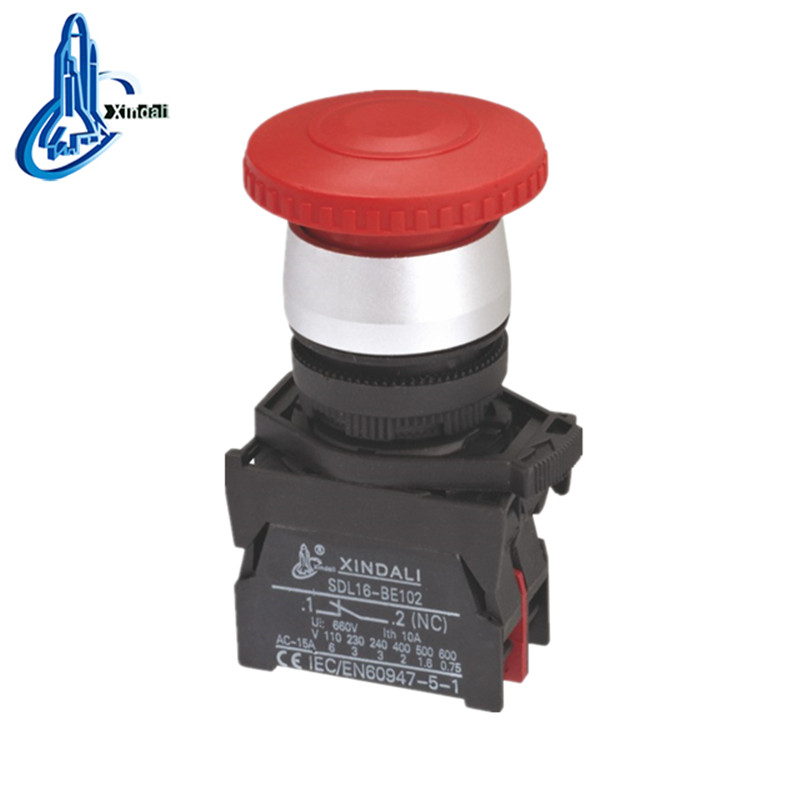 XDL21-BT42 CE ROHS mushroom head push-pull pushbutton switch - Image 3