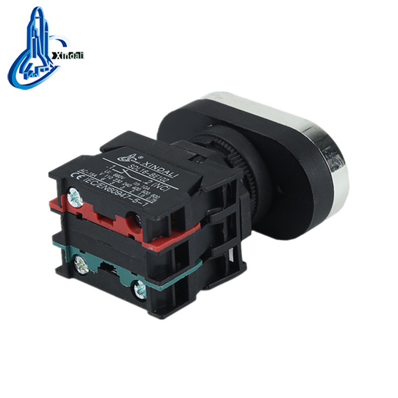 Waterproof IP65 Industrial Push Button Switch with Indicator Lamp