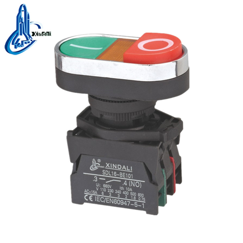 Double Head LED Illuminated Push Button Switch