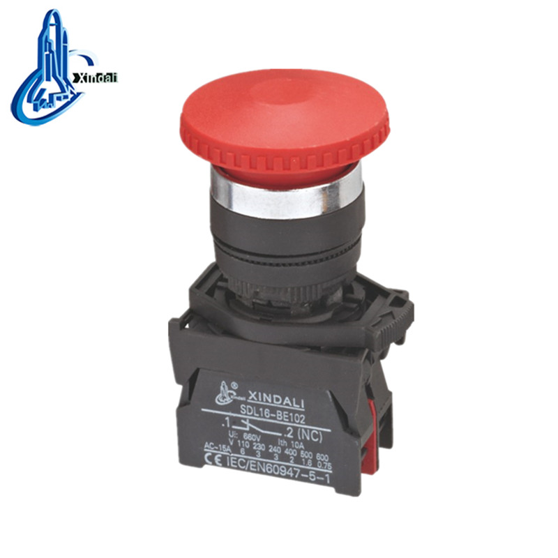 XDL21-CC42 top quality waterproof emergency stop button mushroom button - Image 2