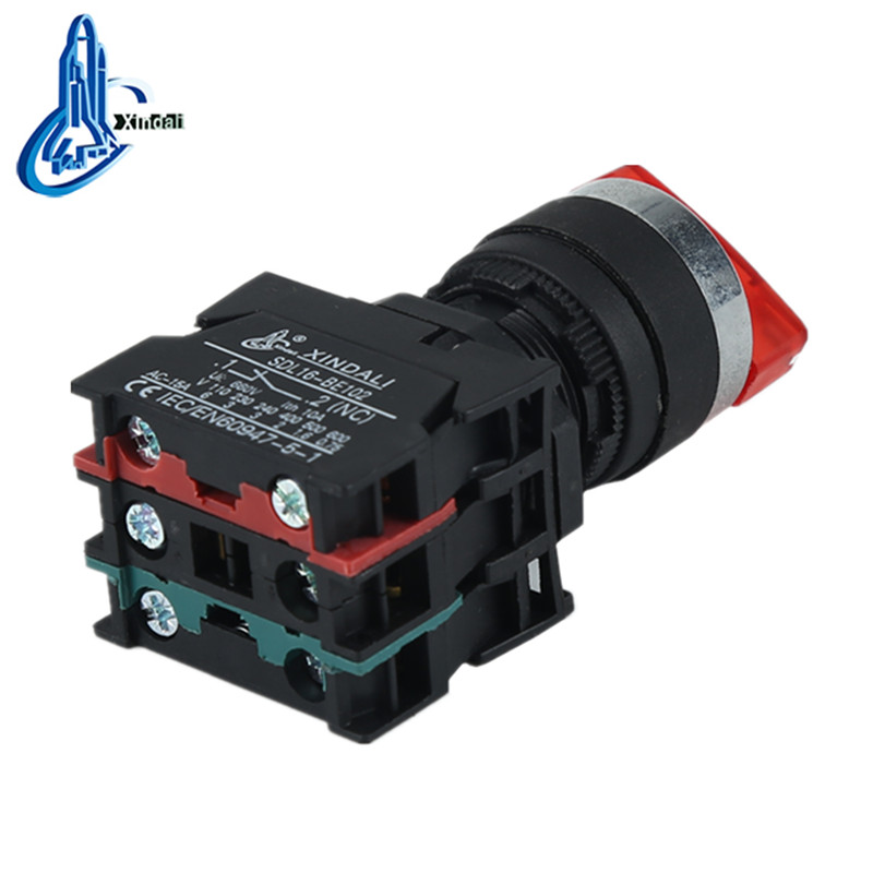 XDL21-CK3465 push button switch led lights spring return 2 position or switch - Image 2