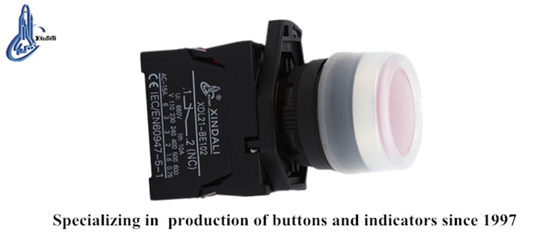 XDL21 pushbutton switch technical label
