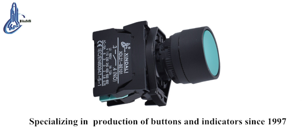22mm Plastic Pushbutton Switch detail view