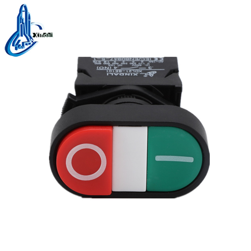 Double-Head Waterproof Push Button Switch