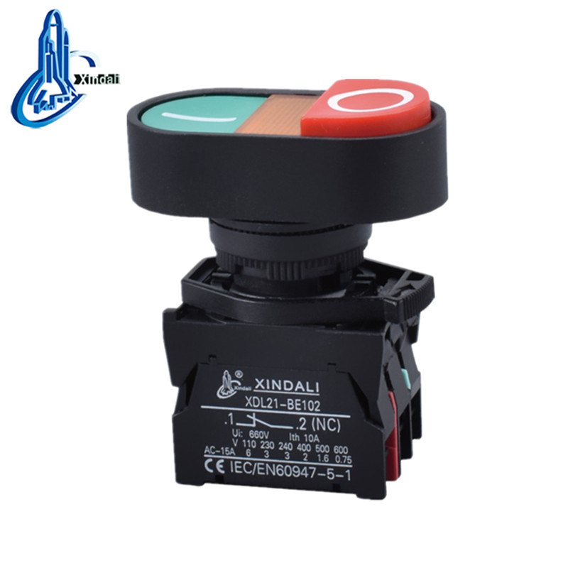 XDL21-EBW8465 double head led lamp waterproof button double switch - Image 3