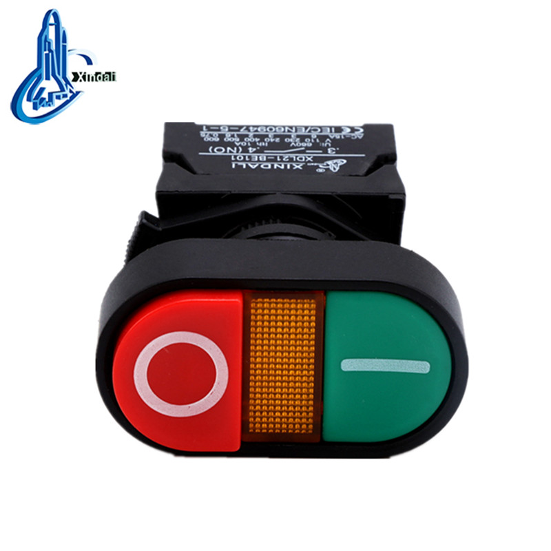 Double Head LED Push Button Switch