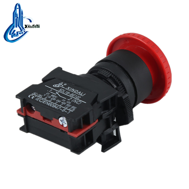 XDL21-ES542 ip65 waterproof red mushroom 40mm emergency switch emergency button - Image 3