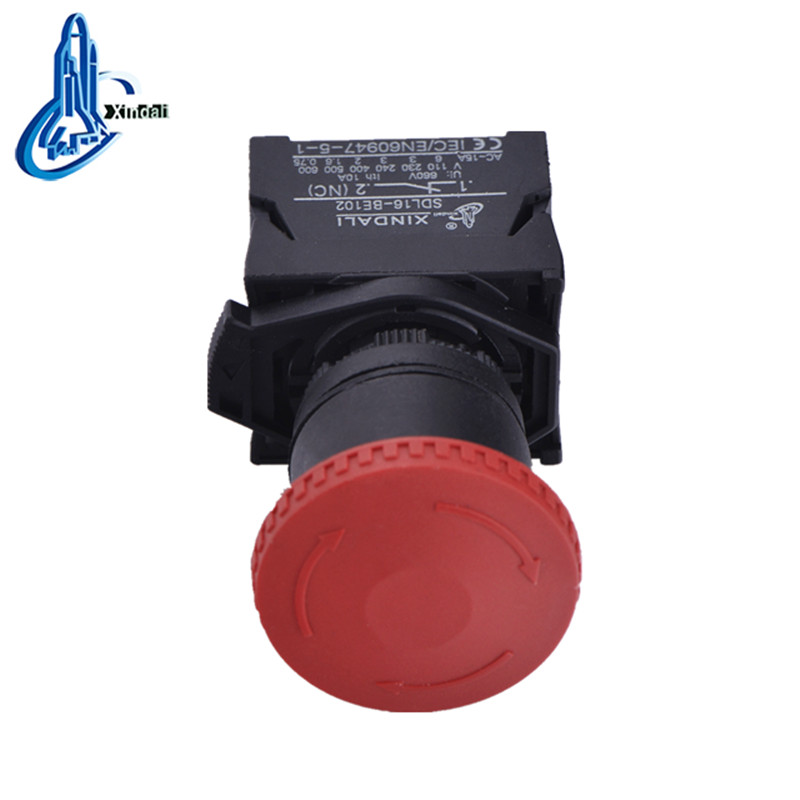 Emergency Stop Push Button Switch 40mm Red Mushroom IP65
