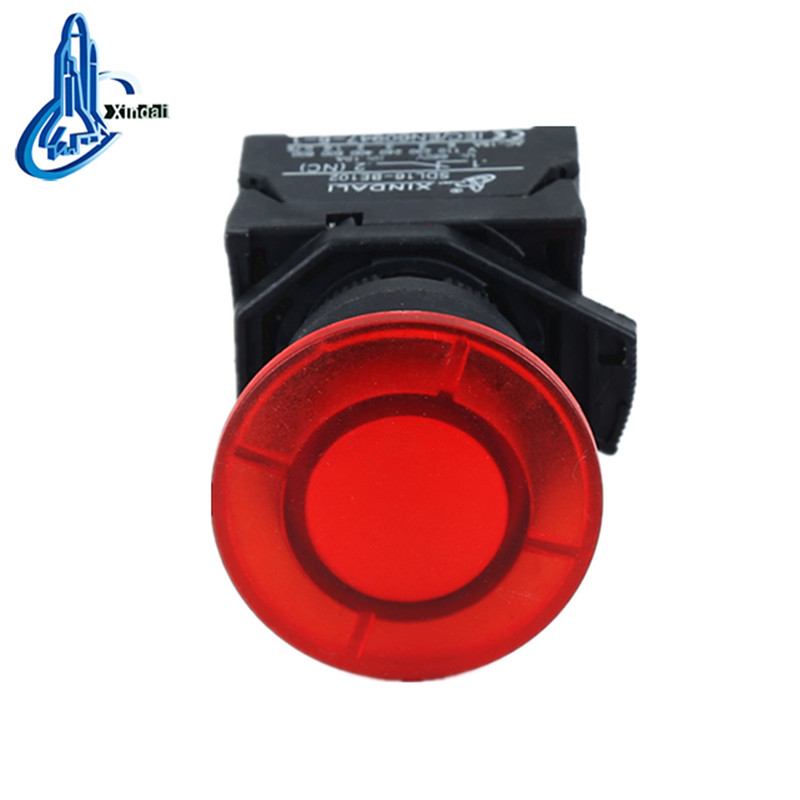 Mushroom Indicator Pushbutton Waterproof Switch