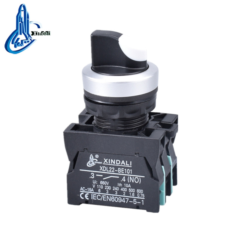 3-Position IP65 Waterproof Push Button Switch