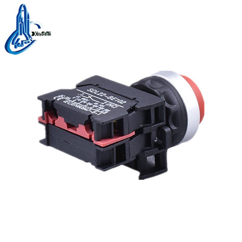 XDL22-CL4322 waterproof convex head waterproof red no nc push button switch - Image 2