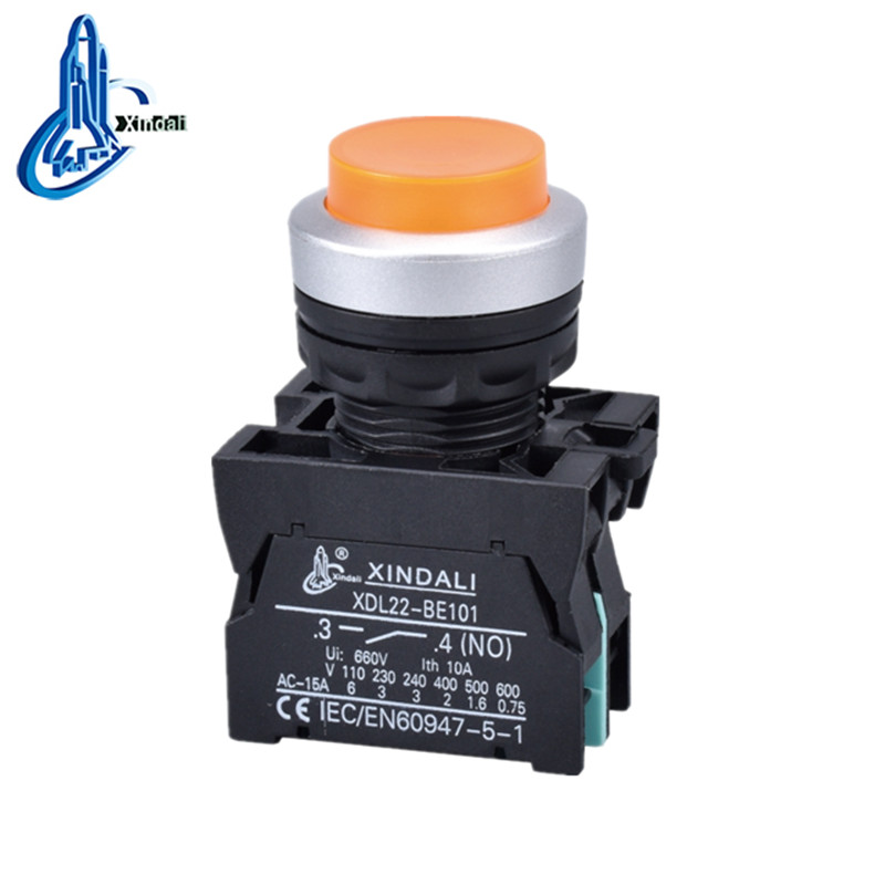 Convex Light LED Push Button Switch